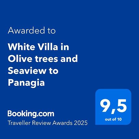 White Villa In Olive Trees And Seaview To Panagia Almiropótamos Esterno foto